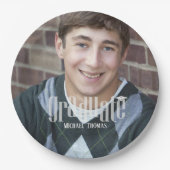 Vorlage für Graduierungsparteien Pappteller (Vorderseite)