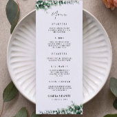 Vorlage für Greenery Wedding Menu Cards