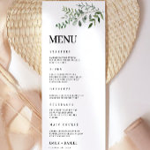 Vorlage für Greenery Wedding Menu Cards