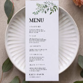 Vorlage für Greenery Wedding Menu Cards