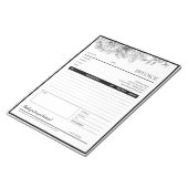 Vorlage für grenzübergreifende Rechnungen mit schw Notizblock (angewinkelt)