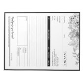 Vorlage für grenzübergreifende Rechnungen mit schw Notizblock (Vorderseite)