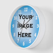 Vorlage für große weiße Bildnummern Uhr (Winkel)