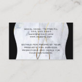 Vorlage für großen QR-Code | Marble Gold Flakes Visitenkarte (Rückseite)