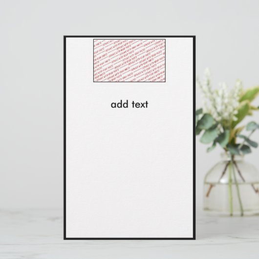 Vorlage für Group- oder Class-Foto Briefpapier (Stehend Vorderseite)