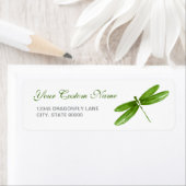 Vorlage für grüne Drachenfliege-Rücksendeadressen- (Insitu)