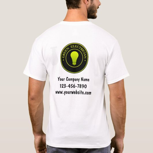 Vorlage für grüne Elektrologos Shirts (Rückseite)