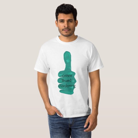 Vorlage für grüne Gartenmöbel T-Shirt (Vorne ganz)