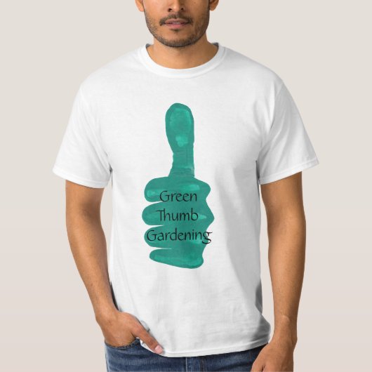 Vorlage für grüne Gartenmöbel T-Shirt (Vorderseite)