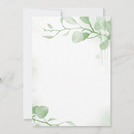 Vorlage für Grüne Hochzeit (Rückseite)