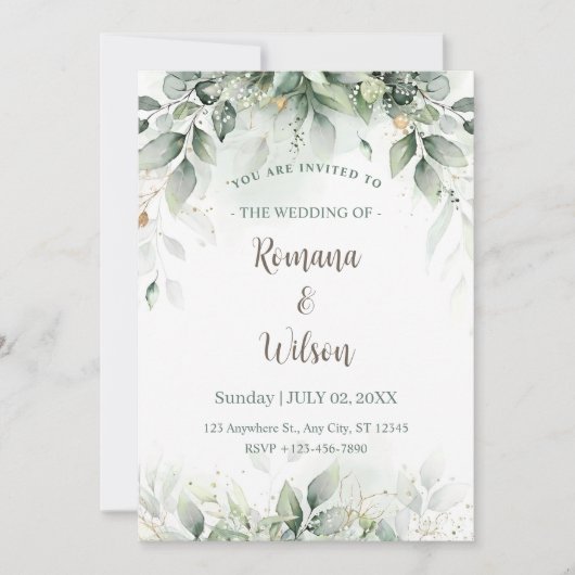 Vorlage für grüne Hochzeit, Grüne (Vorderseite)