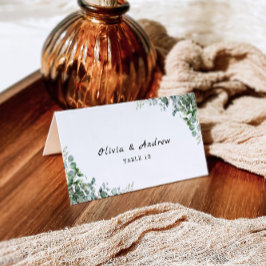 Vorlage für grüne Hochzeiten von Platzkarten