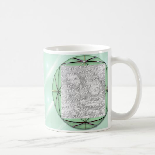 Vorlage für grüne Multifunktionsleisten-Tasse Kaffeetasse (Rechts)