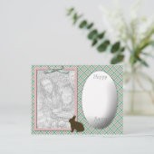 Vorlage für grünes Kariertes Ostern (Stehend Vorderseite)