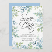 Vorlage für Grünflächen Wasserfarben Save the Date (Vorne/Hinten)