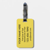 Vorlage für Hamburger Gepäckträger Gepäckanhänger (Rückseite vertikal)