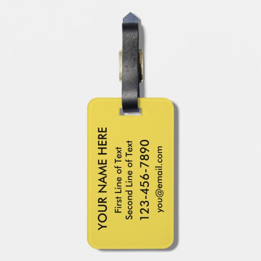 Vorlage für Hamburger Gepäckträger Gepäckanhänger (Rückseite vertikal)