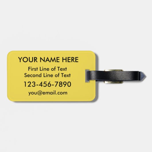 Vorlage für Hamburger Gepäckträger Gepäckanhänger (Rückseite horizontal)