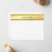 Vorlage für handgeschriebene Skriptnamen in Gold G (Vorderseite/Rückseite Beispiel)