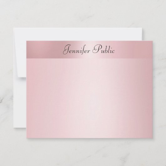 Vorlage für handgeschriebene Skriptnamen in Rose G (Vorderseite)