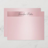 Vorlage für handgeschriebene Skriptnamen in Rose G (Vorne/Hinten)