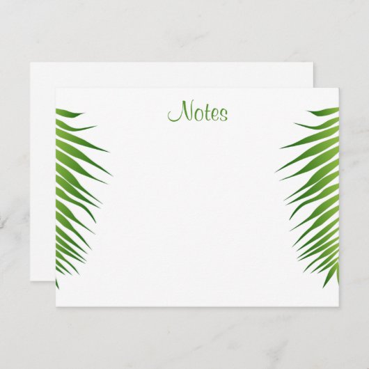 Vorlage für handgeschriebene Skriptpalm-Blätter (Vorne/Hinten)