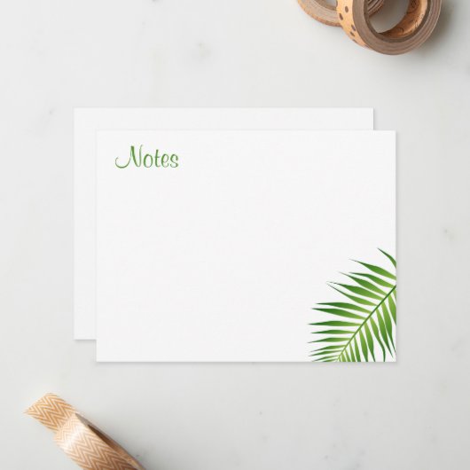 Vorlage für handgeschriebene Skriptpalm-Blätter (Vorderseite/Rückseite Beispiel)