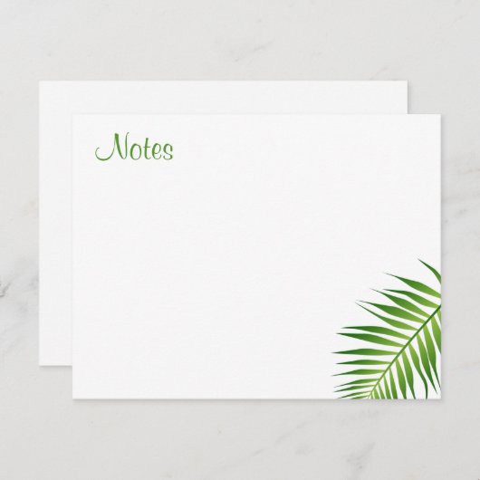 Vorlage für handgeschriebene Skriptpalm-Blätter (Vorne/Hinten)