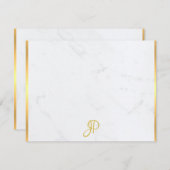 Vorlage für handgeschriebenes Monogramm-Marmor (Vorne/Hinten)