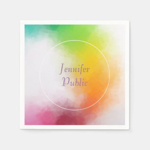 Vorlage für handgeschriebenes Skript Moderne, hell Serviette