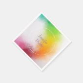 Vorlage für handgeschriebenes Skript Moderne, hell Serviette (Ecke)