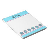 Vorlage für handgezeichnetes Mandala Notepad Notizblock (angewinkelt)