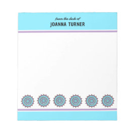 Vorlage für handgezeichnetes Mandala Notepad Notizblock