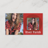 Vorlage für Headshot-Visitenkarten Visitenkarte (Vorderseite)