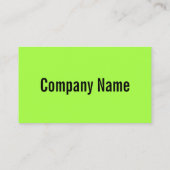 Vorlage für helle neongrüne Visitenkarten 100 Visitenkarte (Rückseite)