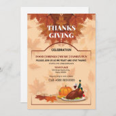 Vorlage für Herbst/Herbst-Party-Flyer (Vorne/Hinten)