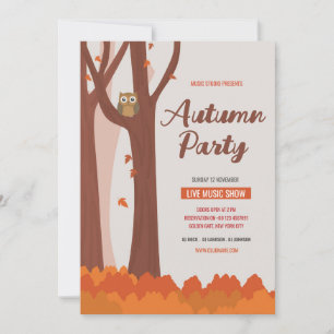 Vorlage für Herbst/Herbst-Party Flyer