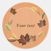 Vorlage für Herbstverläufe Runder Aufkleber (Vorderseite)