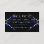 Vorlage für Hi Tech Futuristic Business Card Visitenkarte (Rückseite)