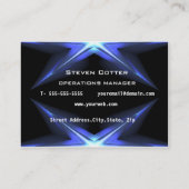 Vorlage für Hi Tech Futuristic Business Card Visitenkarte (Rückseite)