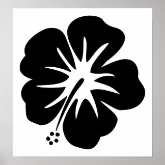 Vorlage für Hibisken Poster