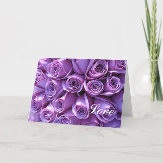 Vorlage für Hochzeiten von lila Rose (Vorderseite)