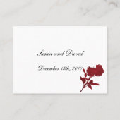 Vorlage für Hochzeiten von Platzkarten (Rückseite)