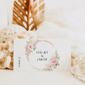 Vorlage für Hochzeiten von Rose-Platzkarten