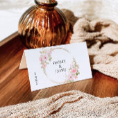 Vorlage für Hochzeiten von Rose-Platzkarten