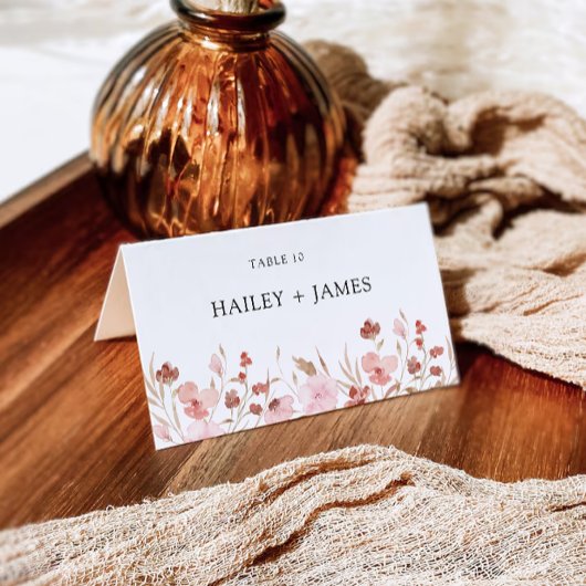 Vorlage für Hochzeiten von Rose-Platzkarten