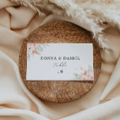 Vorlage für Hochzeiten von Wildblumen-Platzkarten