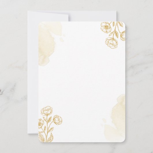 Vorlage für Hochzeitsaufforderungen (Rückseite)