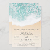 Vorlage für Hochzeitsfeiern beim tropischen Strand (Vorne/Hinten)