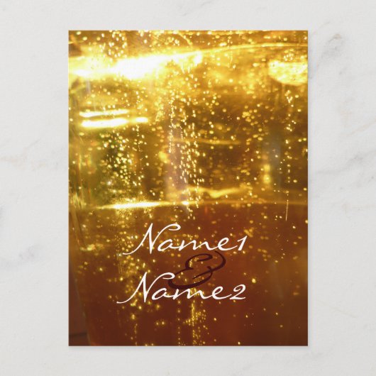 Vorlage für Hochzeitstabellen Postkarte (Vorderseite)